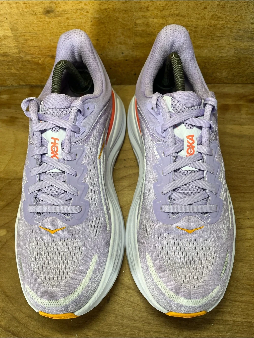 Hoka One One Bondi 9 Womens Size 10.5 Wide Running Shoes Sneakers Purple